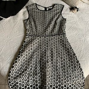 J crew black and white dress